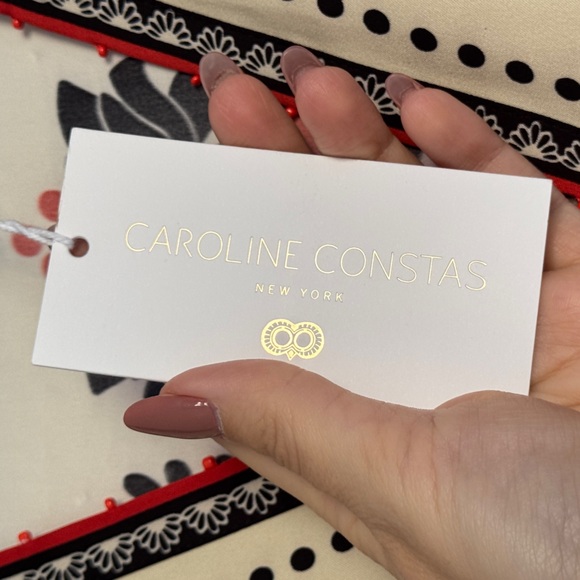 Caroline Constas satin long sleeve passion scarf maxi dress - Picture 3 of 10